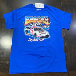 Nascar Racing '48 Daytona 500 Graphic T-Shirt Men’s Size Medium Blue